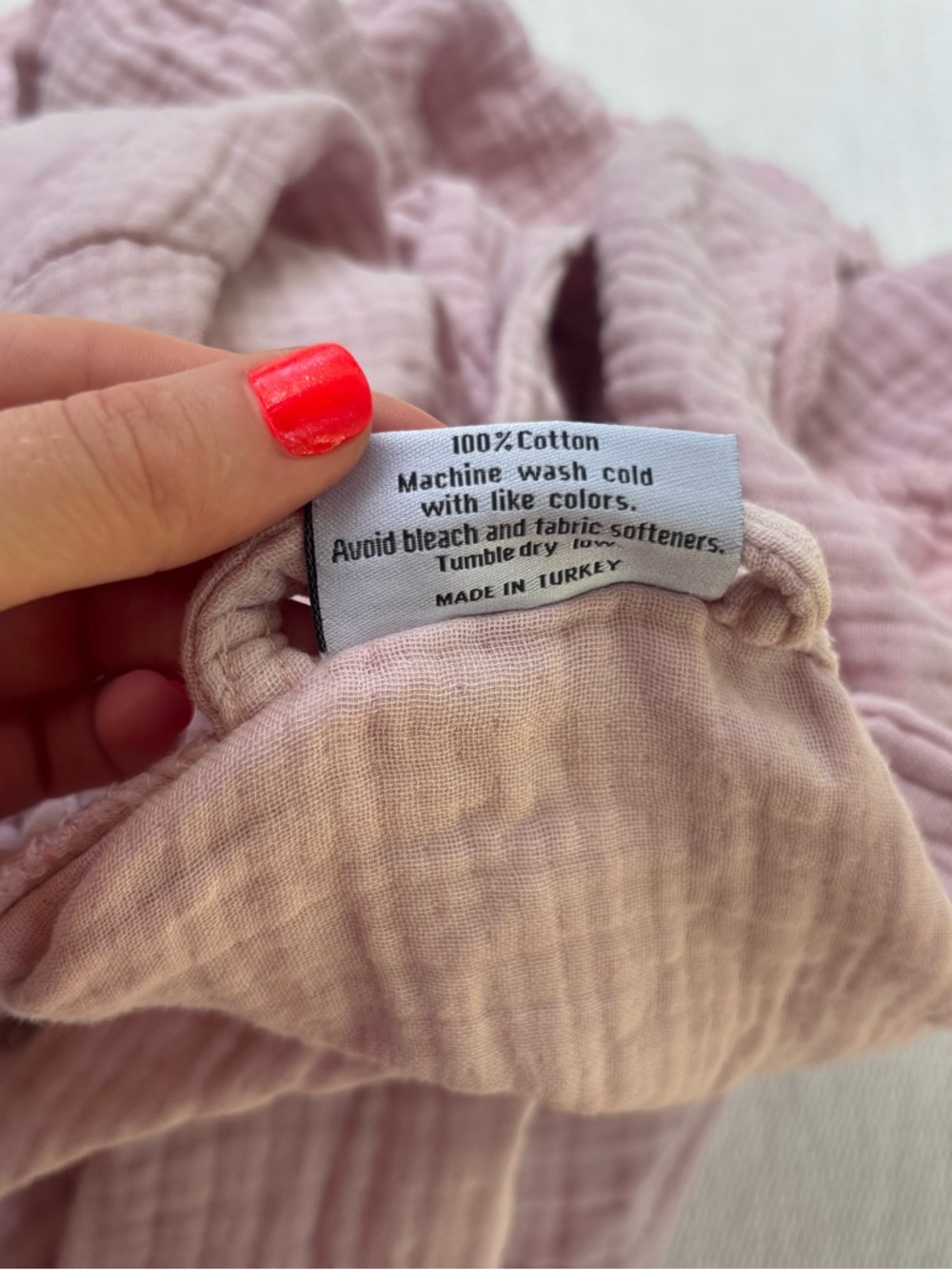 Parachute Cloud Cotton Robe pink size medium - Picture 7 of 7